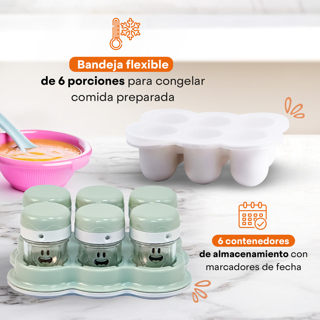 Set de Licuadora Nutri-Baby | 2 Aspas para Papillas y Cereales | Vasos de 450ml y 170 ml