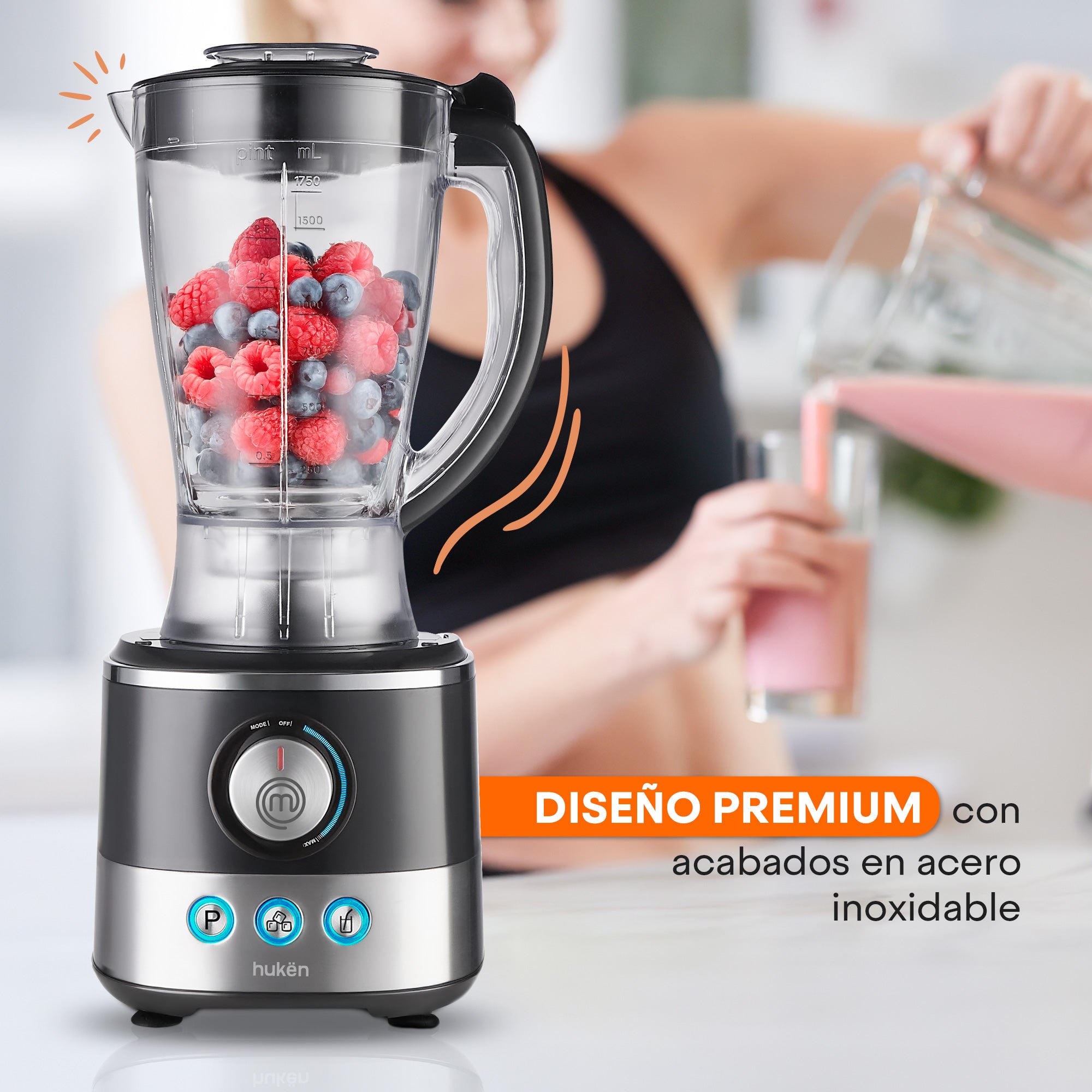 Sistema de Cocina Chef-Deluxe | 650W | 10+ Accesorios | Acero Inoxidable