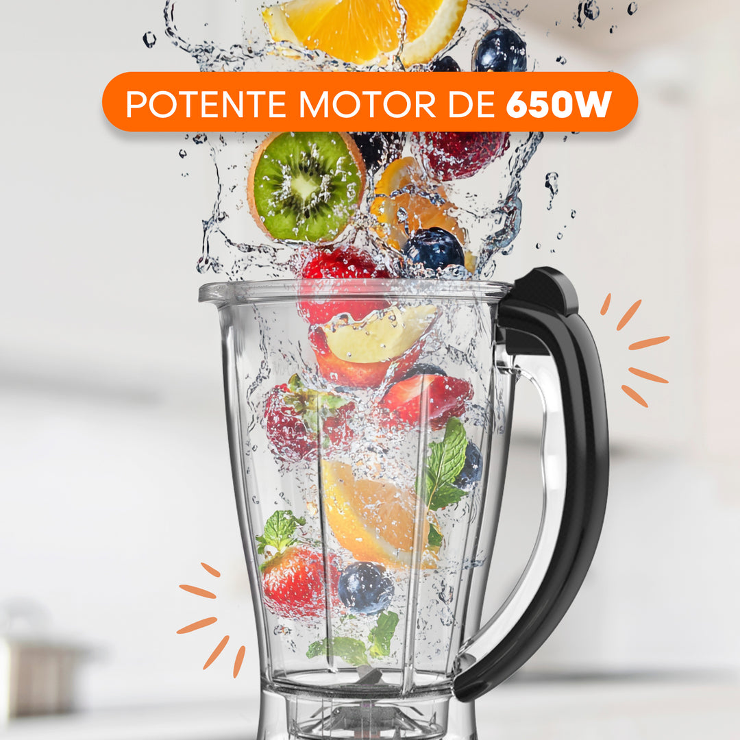 Sistema de Cocina Chef-Deluxe | 650W | 10+ Accesorios | Acero Inoxidable