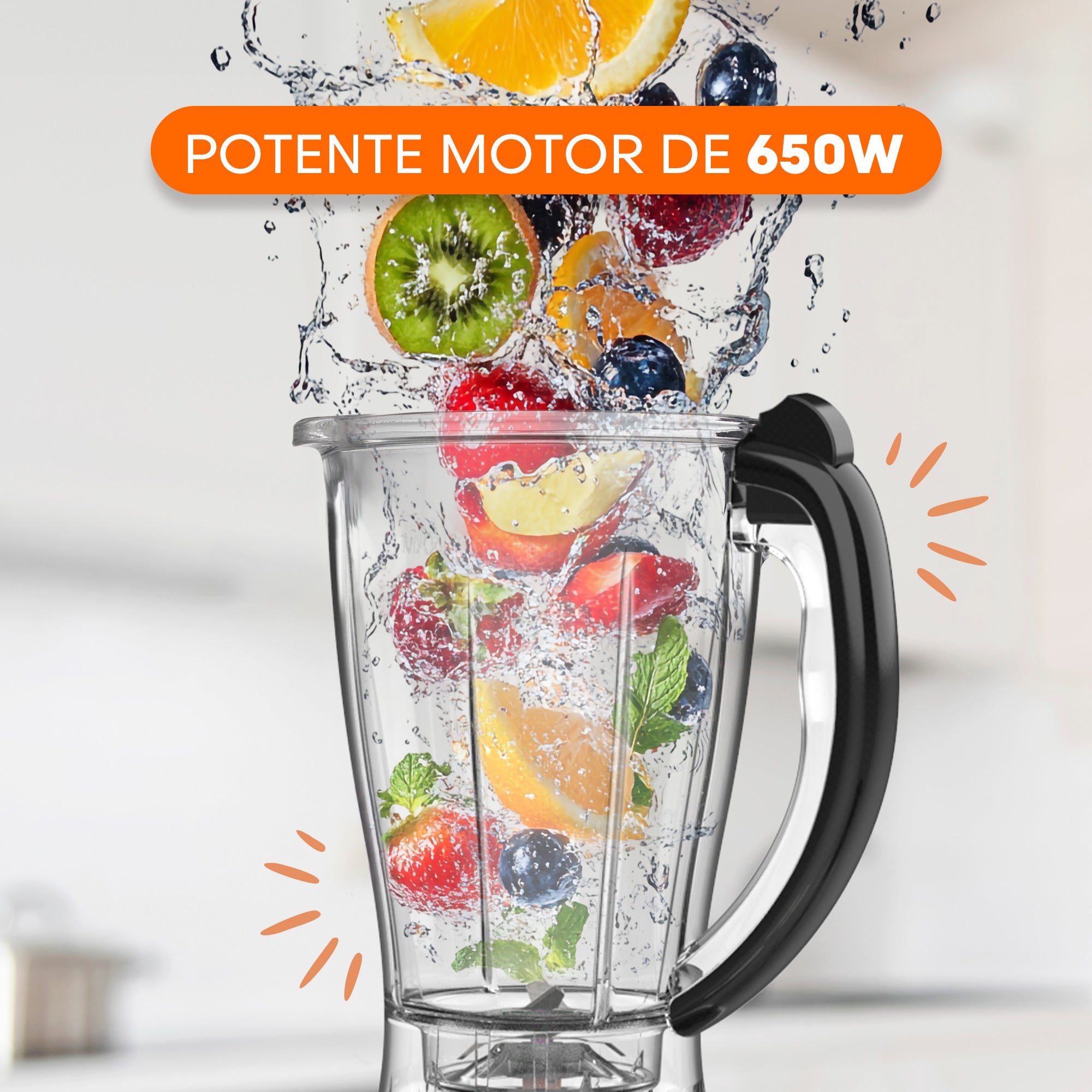 Sistema de Cocina Chef-Deluxe | 650W | 10+ Accesorios | Acero Inoxidable
