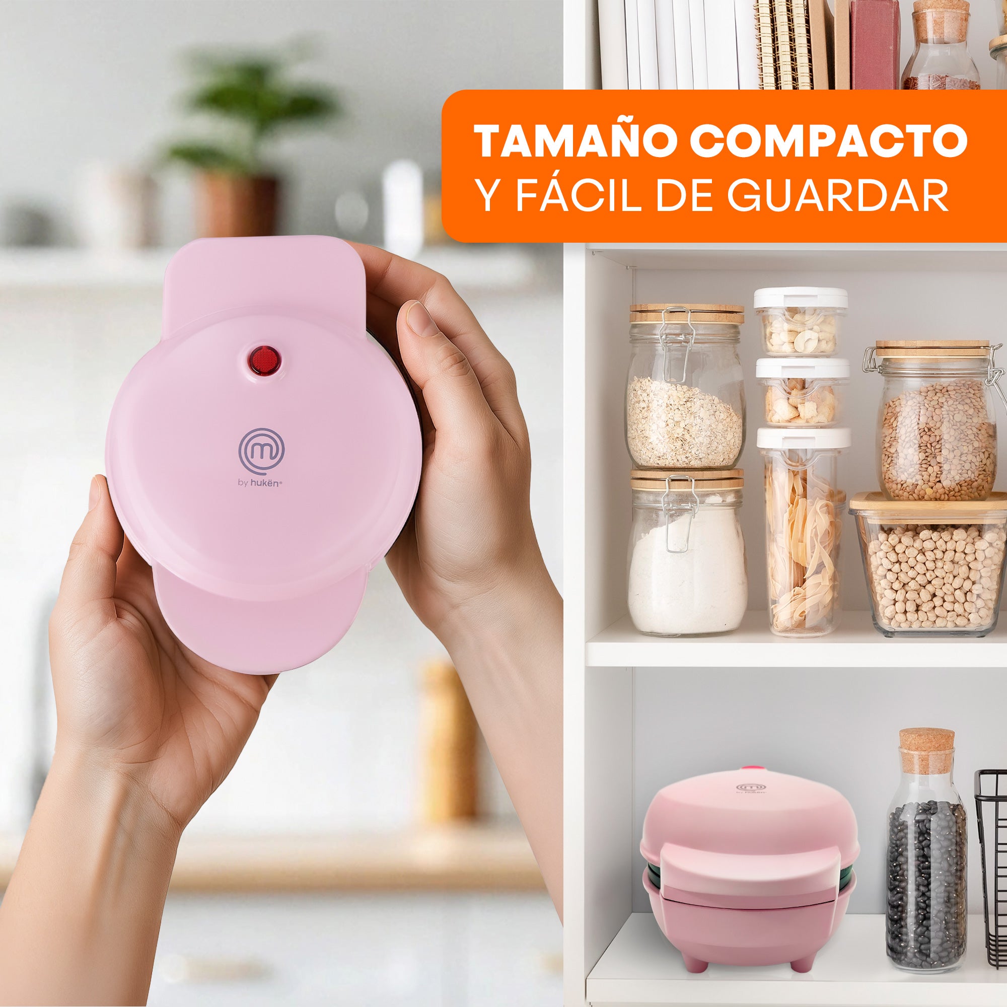 Multi-Maker | 7 Platos Intercambiables Antiadherentes | Waffles, Hot Cakes, Quesadillas y Más | Sistema FLASH-COOK | Fácil Limpieza