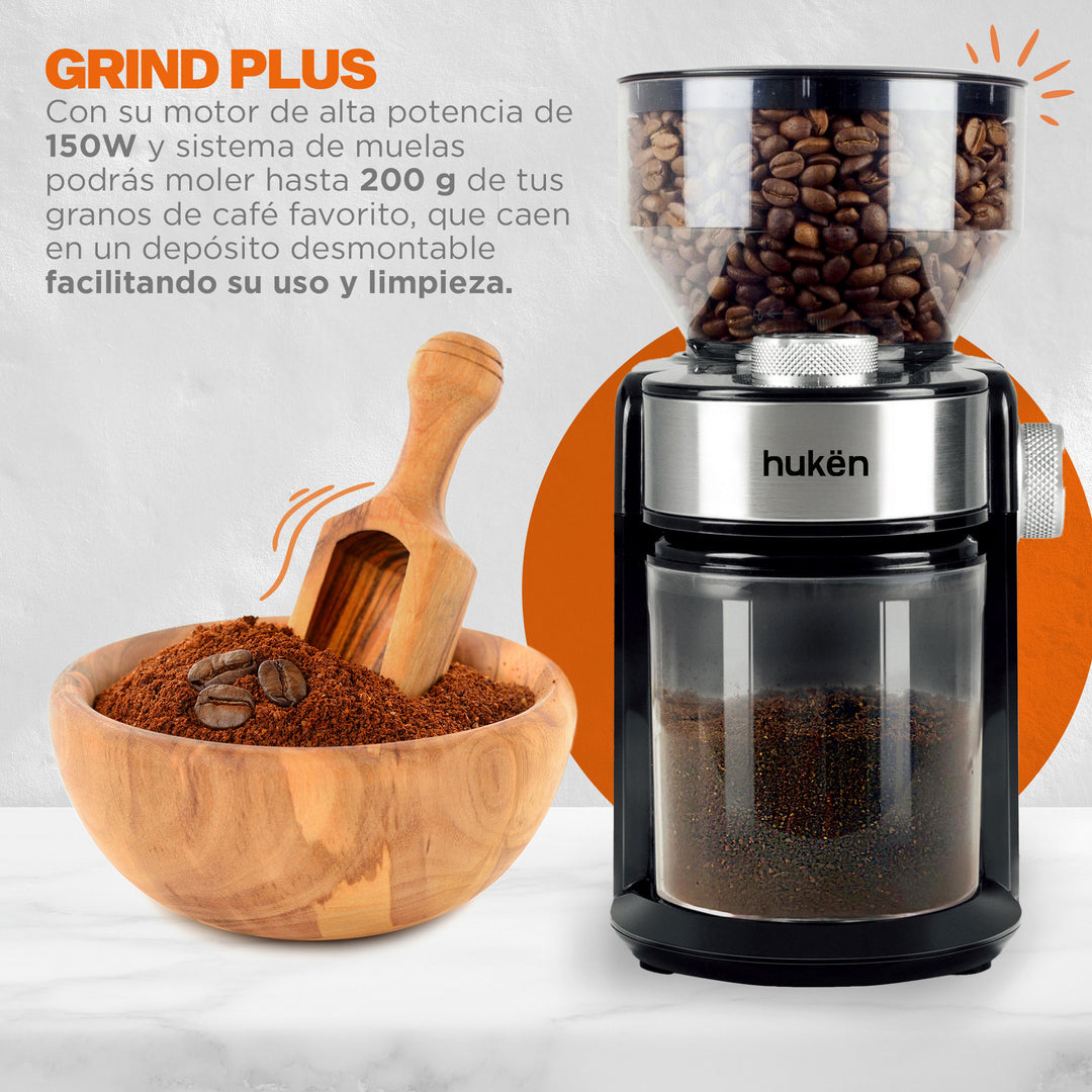 Molino de Café Eléctrico | 150W | Negro | 200 gramos