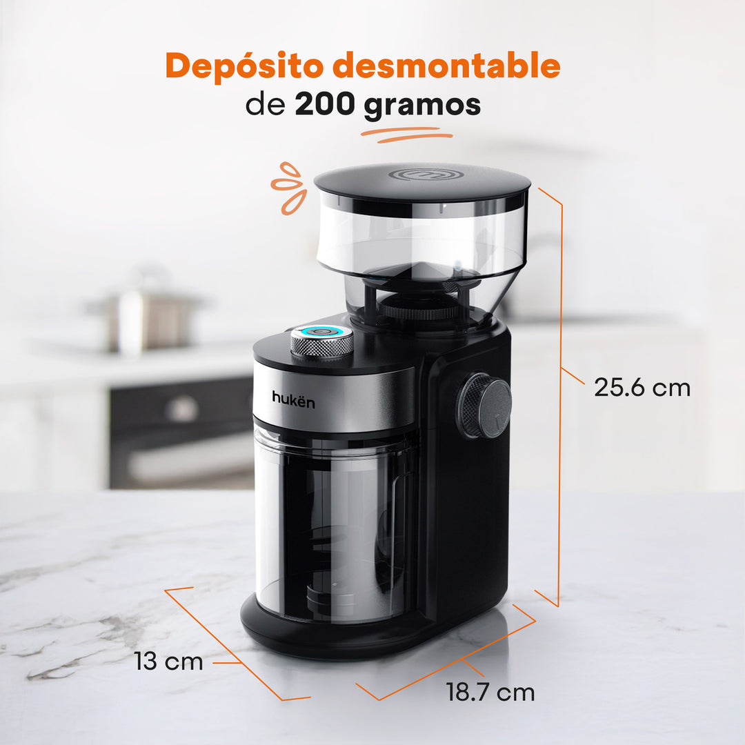Molino de Café Eléctrico | 150W | Negro | 200 gramos