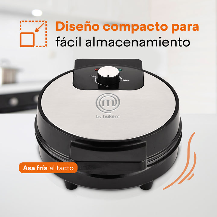 Waflera Belga Redonda | Regulador de Temperatura | MasterChef by Hukën