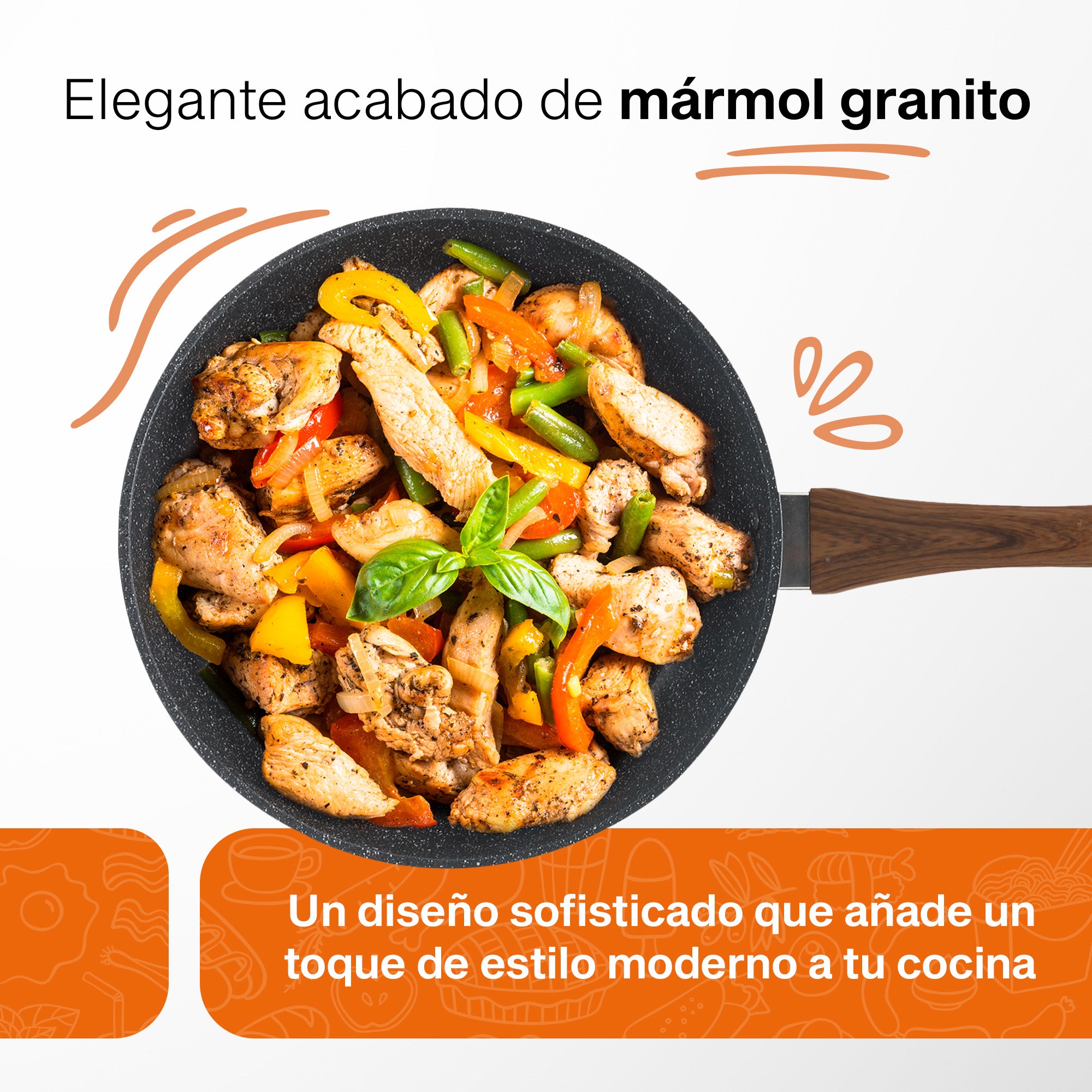 Set de Cocina Granite+ | 5 piezas | Aluminio Forjado | Versátil y Multifuncional | Hukën x MasterChef