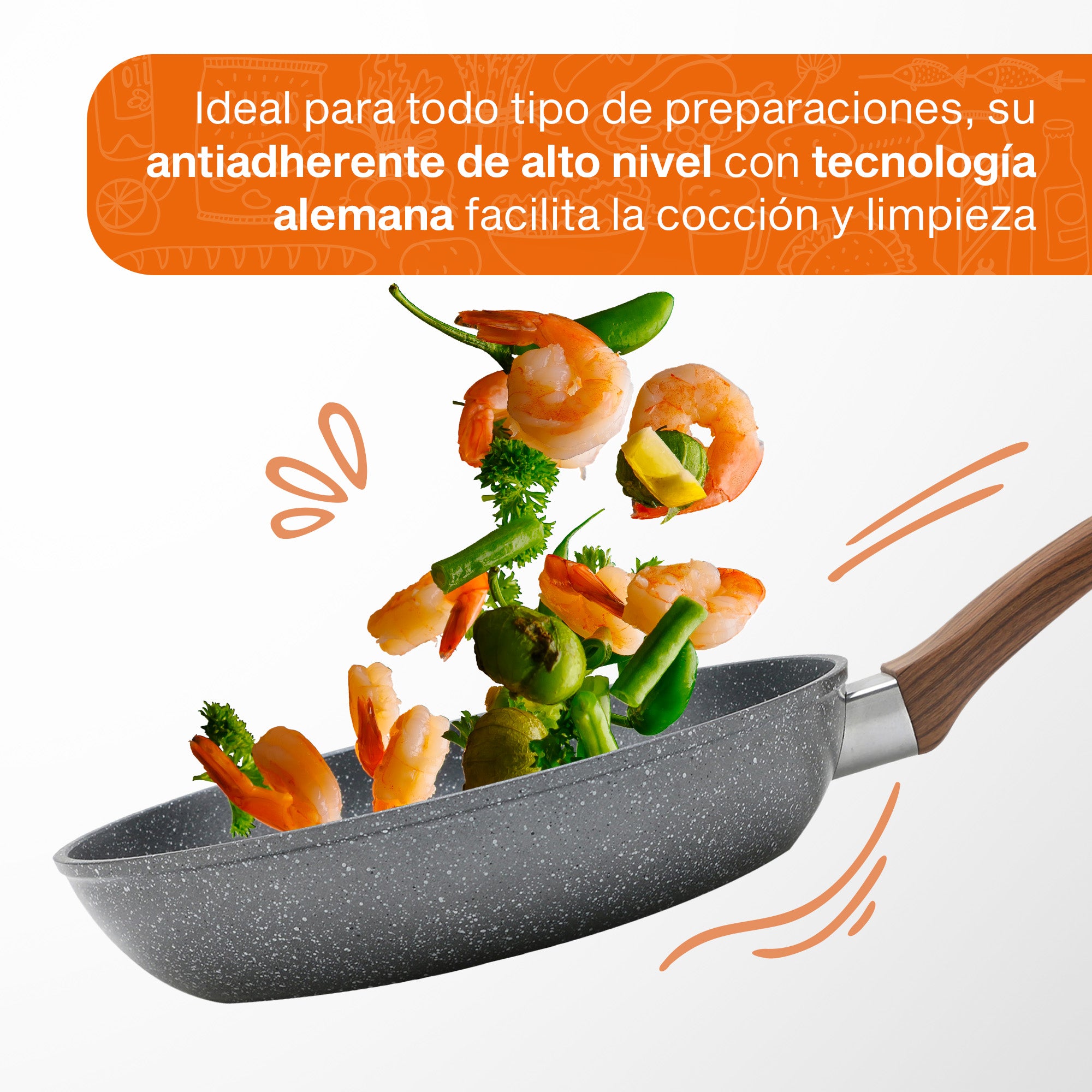 Set de Cocina Granite+ | 5 piezas | Aluminio Forjado | Versátil y Multifuncional | Hukën x MasterChef