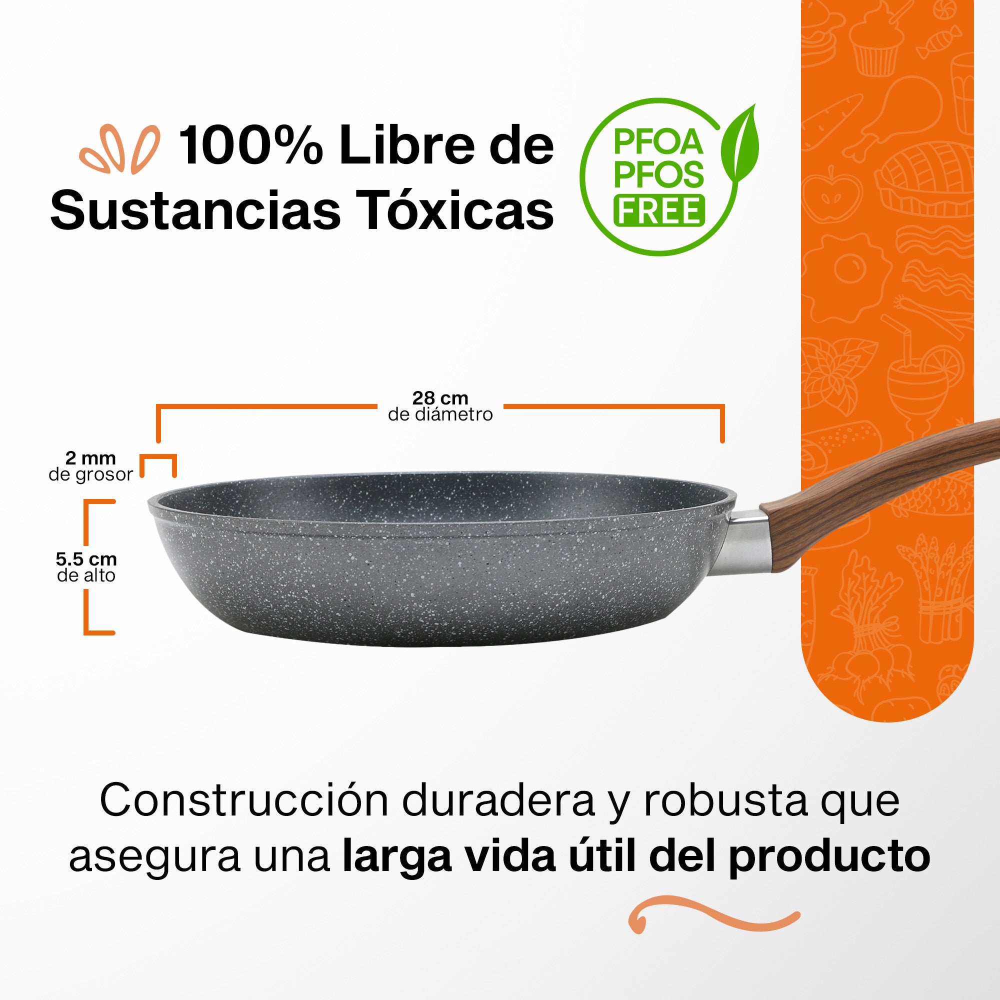 Set de Cocina Granite+ | 5 piezas | Aluminio Forjado | Versátil y Multifuncional | Hukën x MasterChef