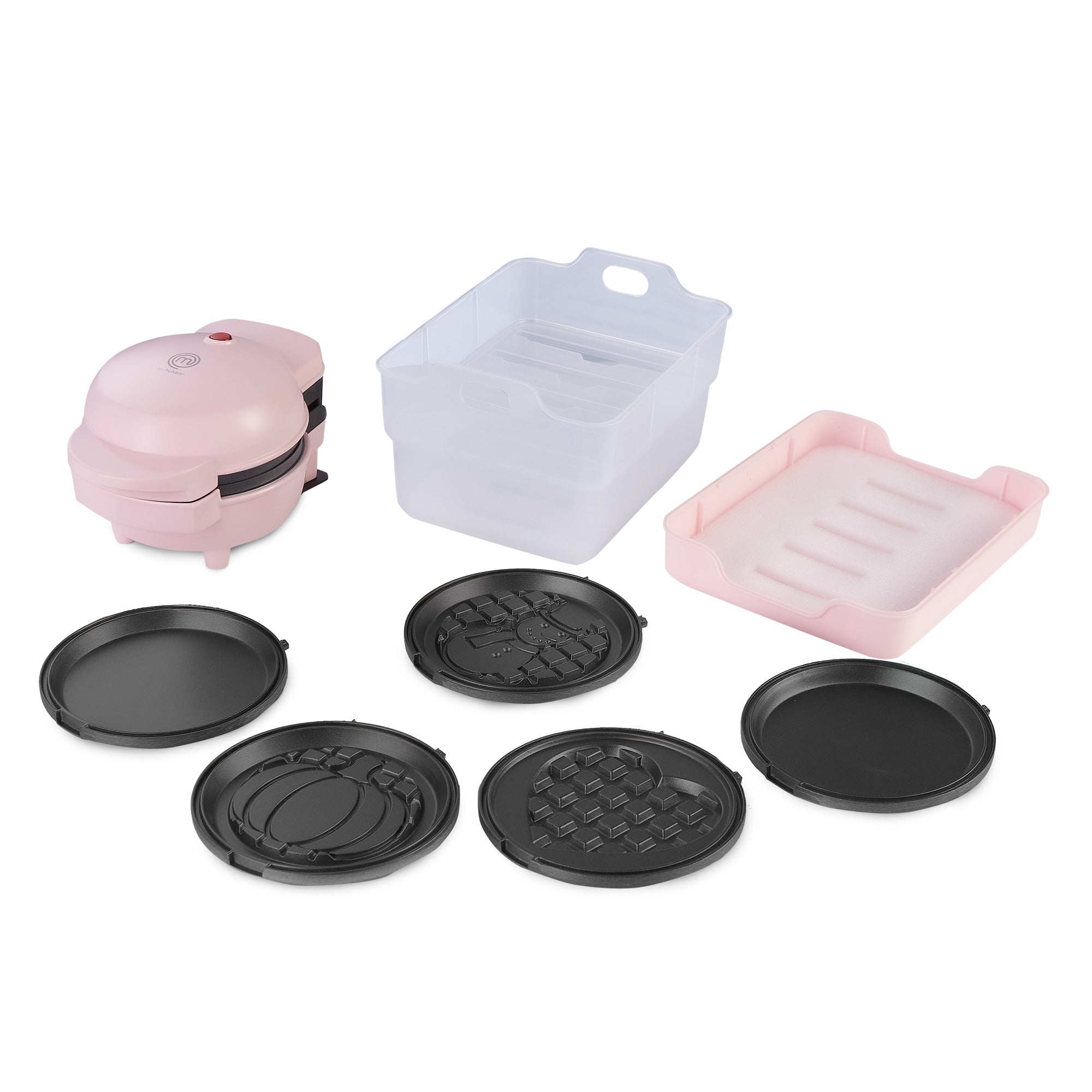 Multi-Maker | 7 Platos Intercambiables Antiadherentes | Waffles, Hot Cakes, Quesadillas y Más | Sistema FLASH-COOK | Fácil Limpieza