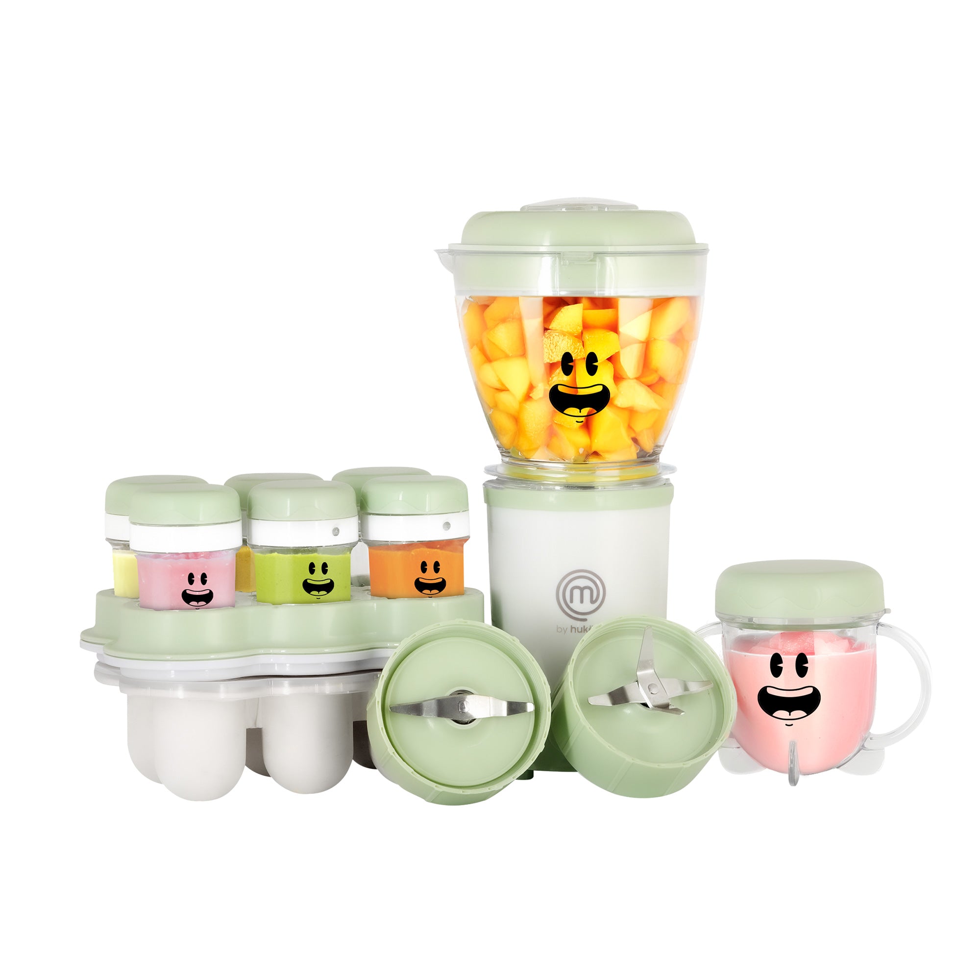 Set de Licuadora Nutri-Baby | 2 Aspas para Papillas y Cereales | Vasos de 450ml y 170 ml